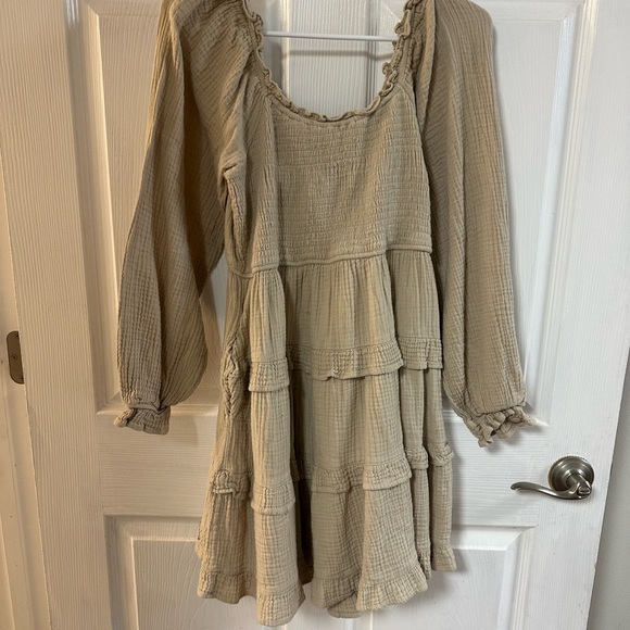 Shop The Mint Dresses & Skirts - Elegant Beige Tiered Dress